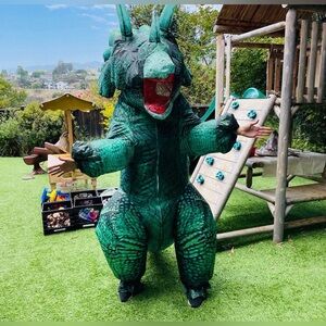 Green Inflatable Dinosaur Costume